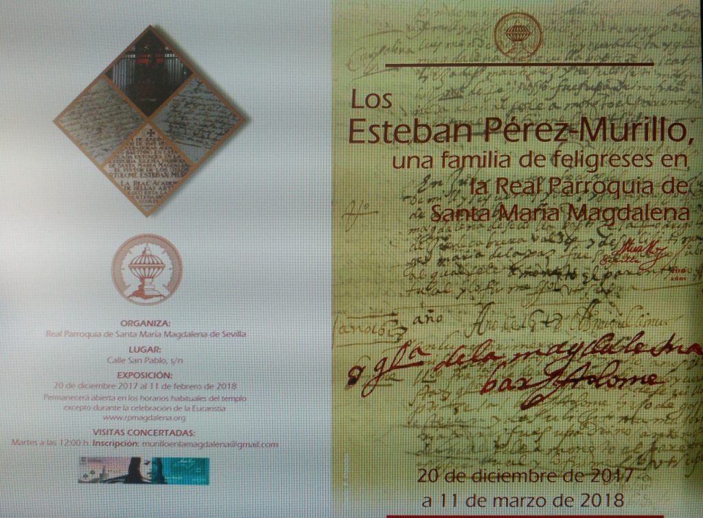 Exposición «Los Esteban Pérez-Murillo, una familia de feligreses en la Real Parroquia de Santa María Magdalena»