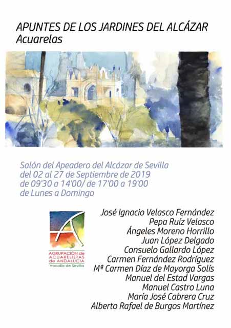 Exposición «Apuntes de los jardines del Alcázar»