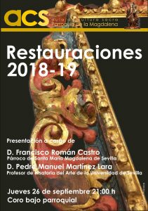 Presentación de las restauraciones de la Parroquia de la Magdalena 2018-2019