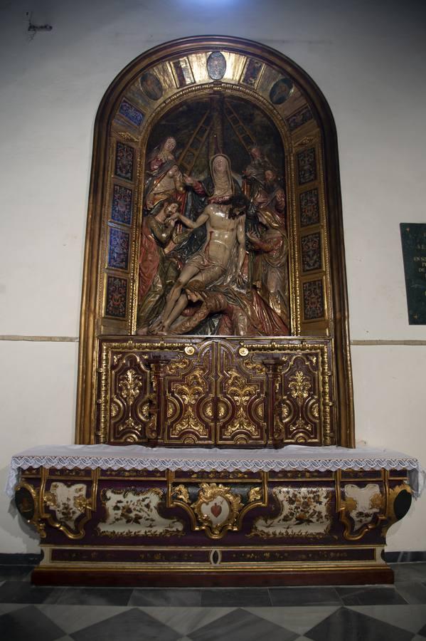 El retablo del Descendimiento de la Parroquia de San Vicente